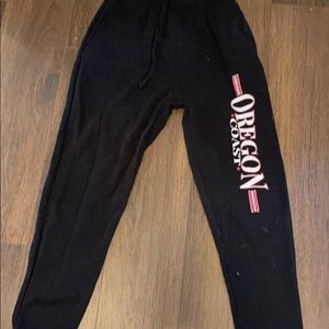 Oregon coast joggers